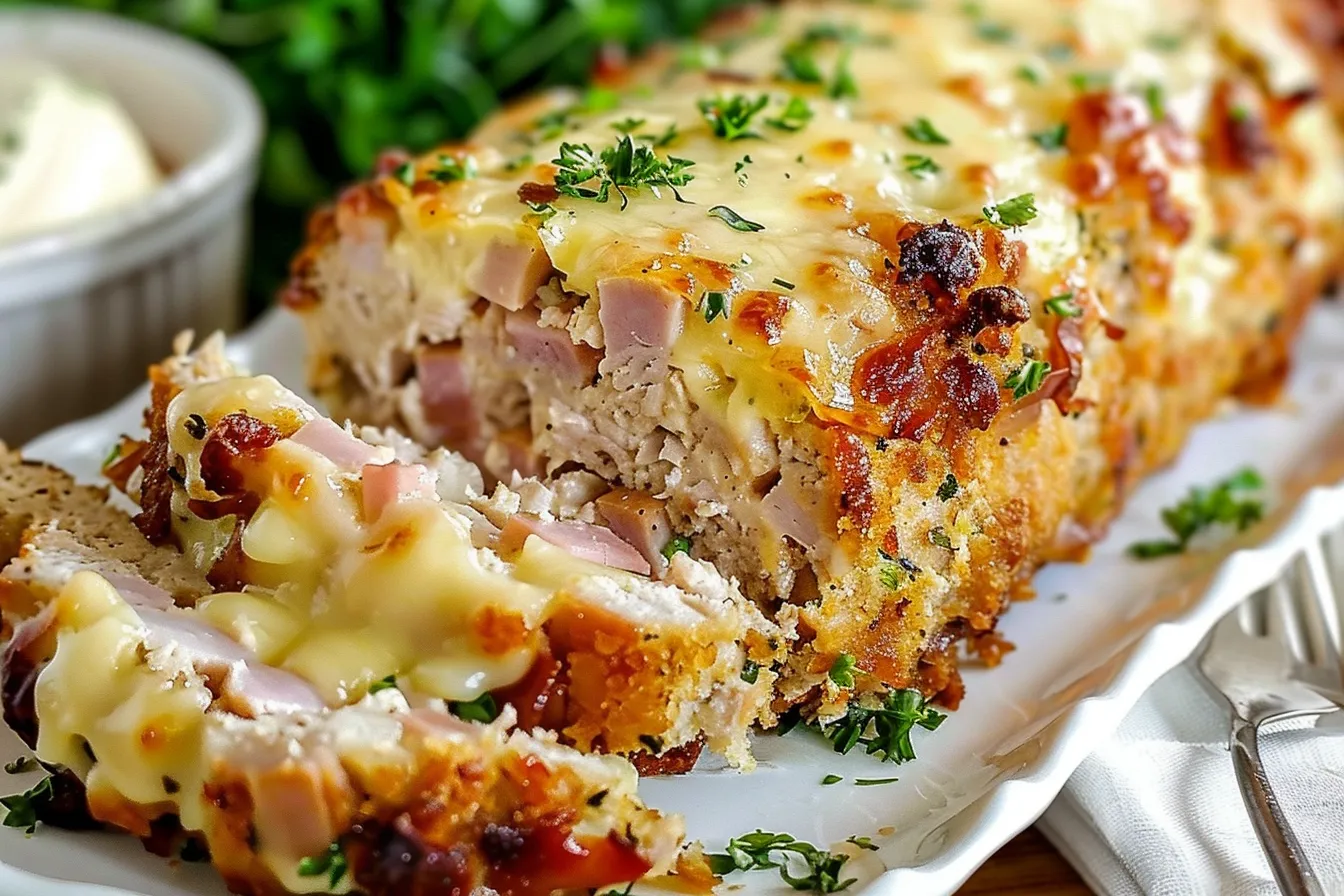 Homemade Chicken Cordon Bleu Meatloaf