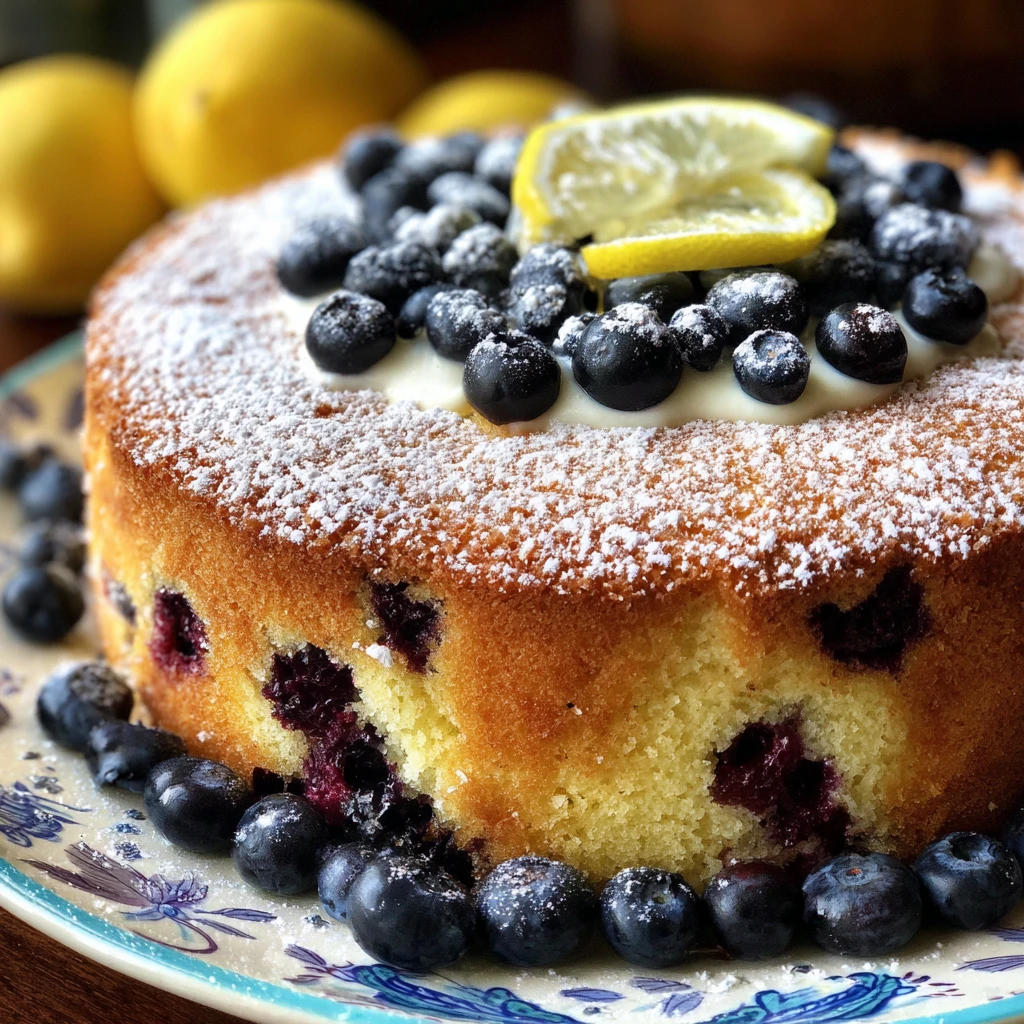 The Ultimate Lemon Blueberry Cake