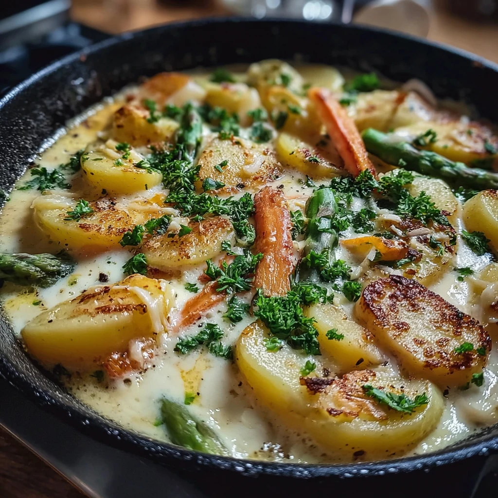 Schnüsch with Asparagus
