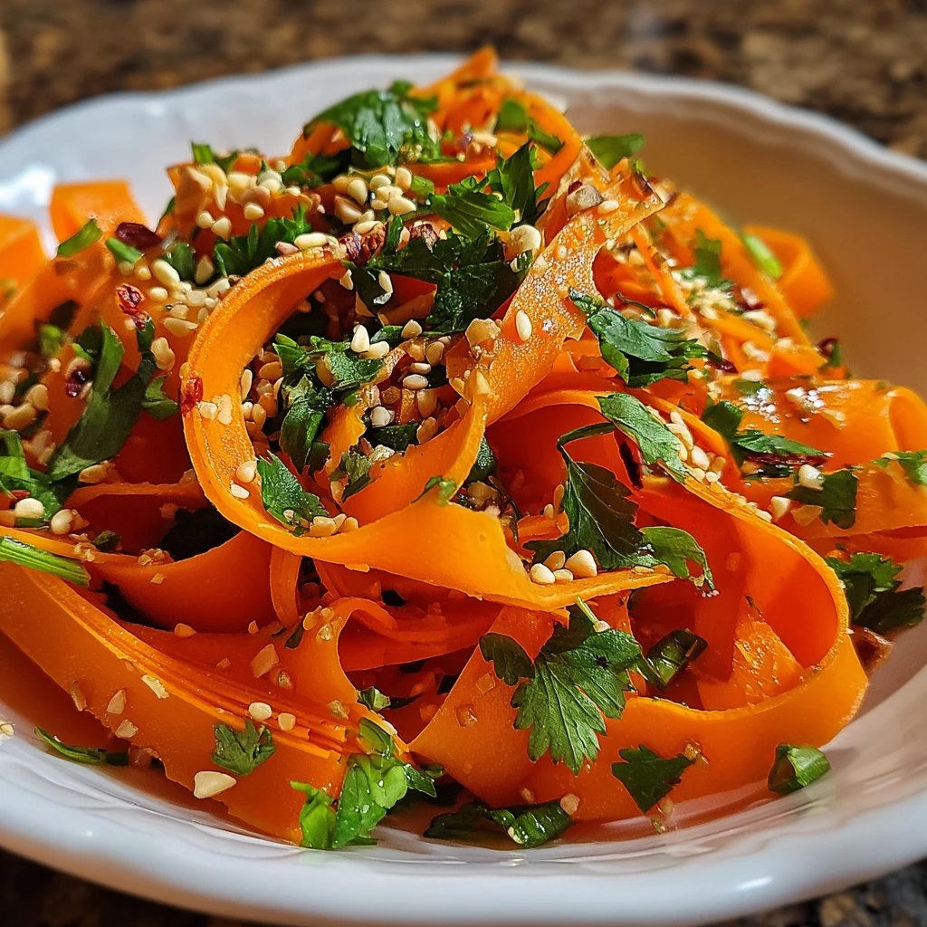 Viral Carrot Ribbon Salad